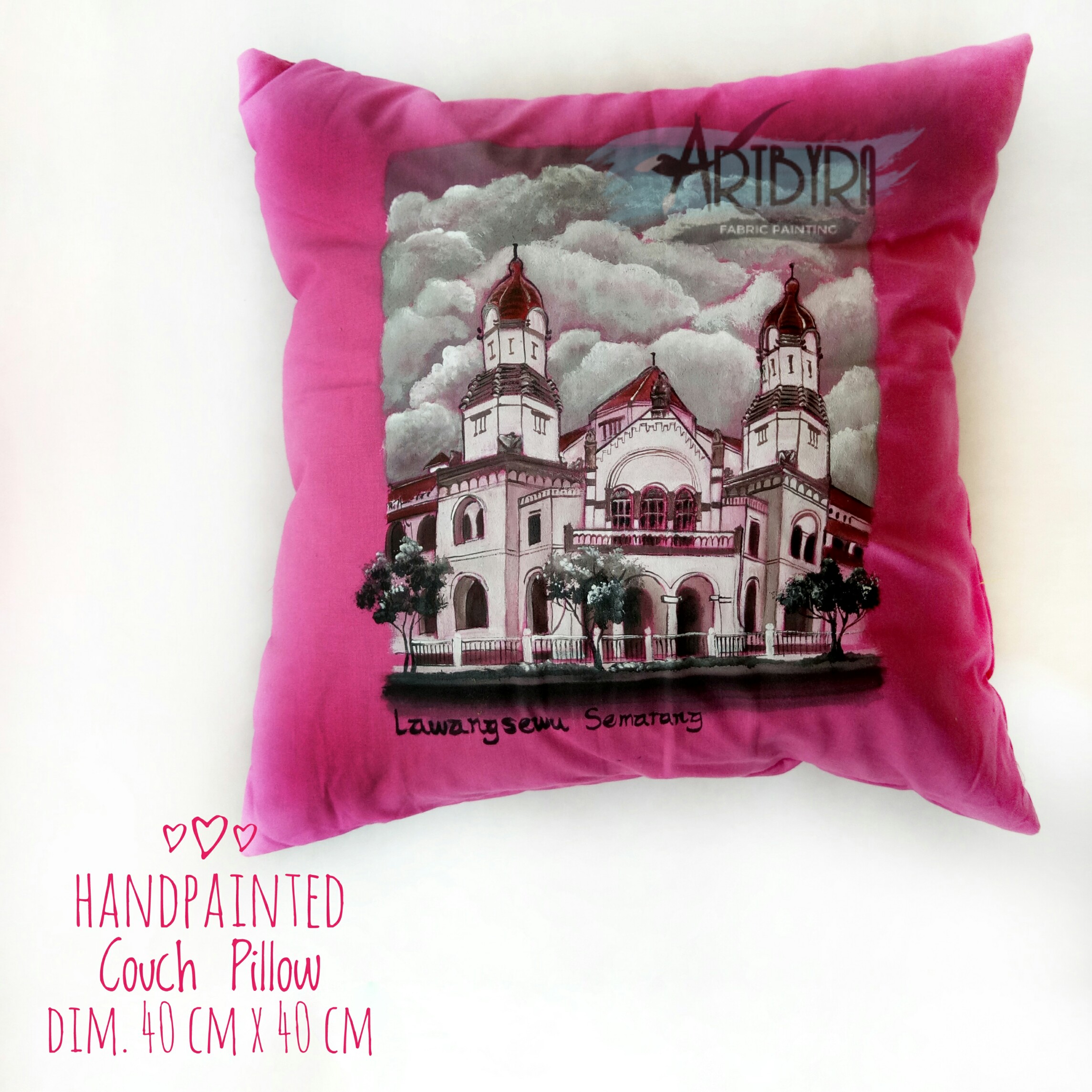 Bantal Sofa Lukis